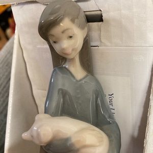 Lladro Girl with Pig